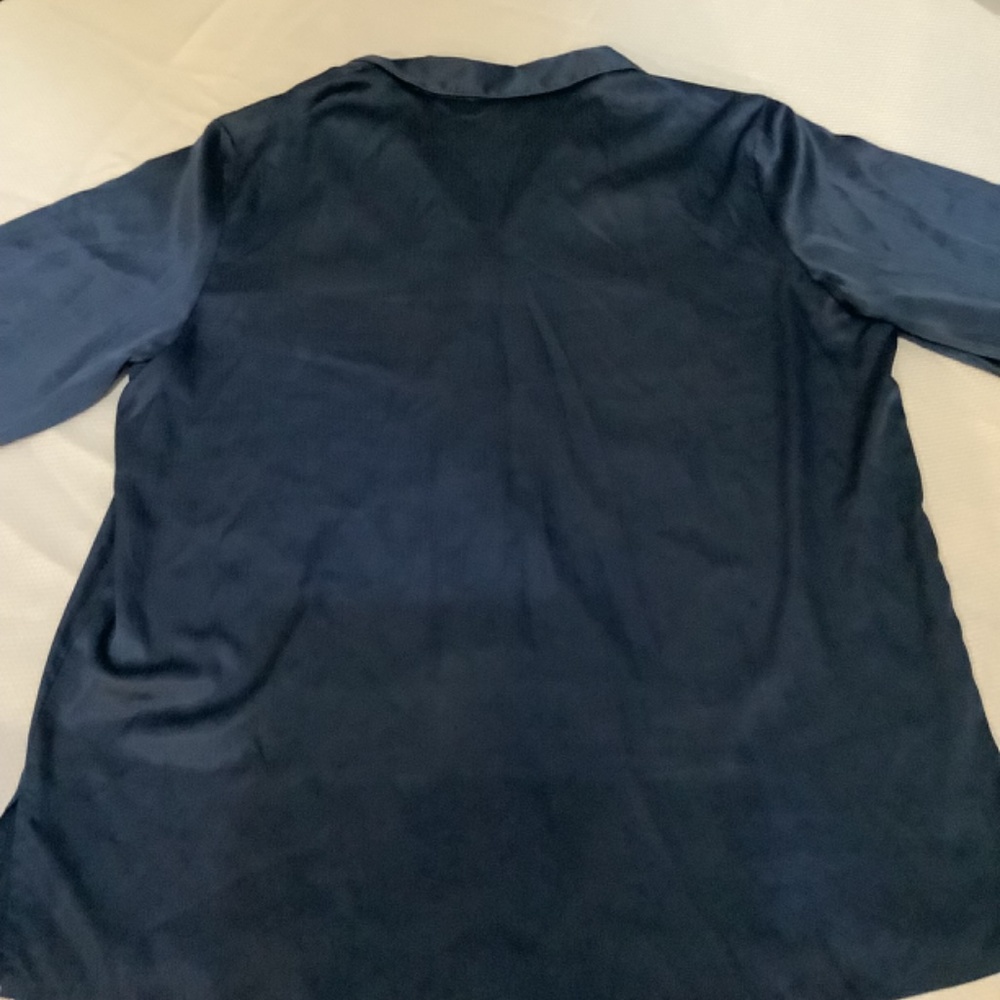 Victoria’s Secret Navy Blue Satin Sleep Shirt size Large L - Picture 4 of 4